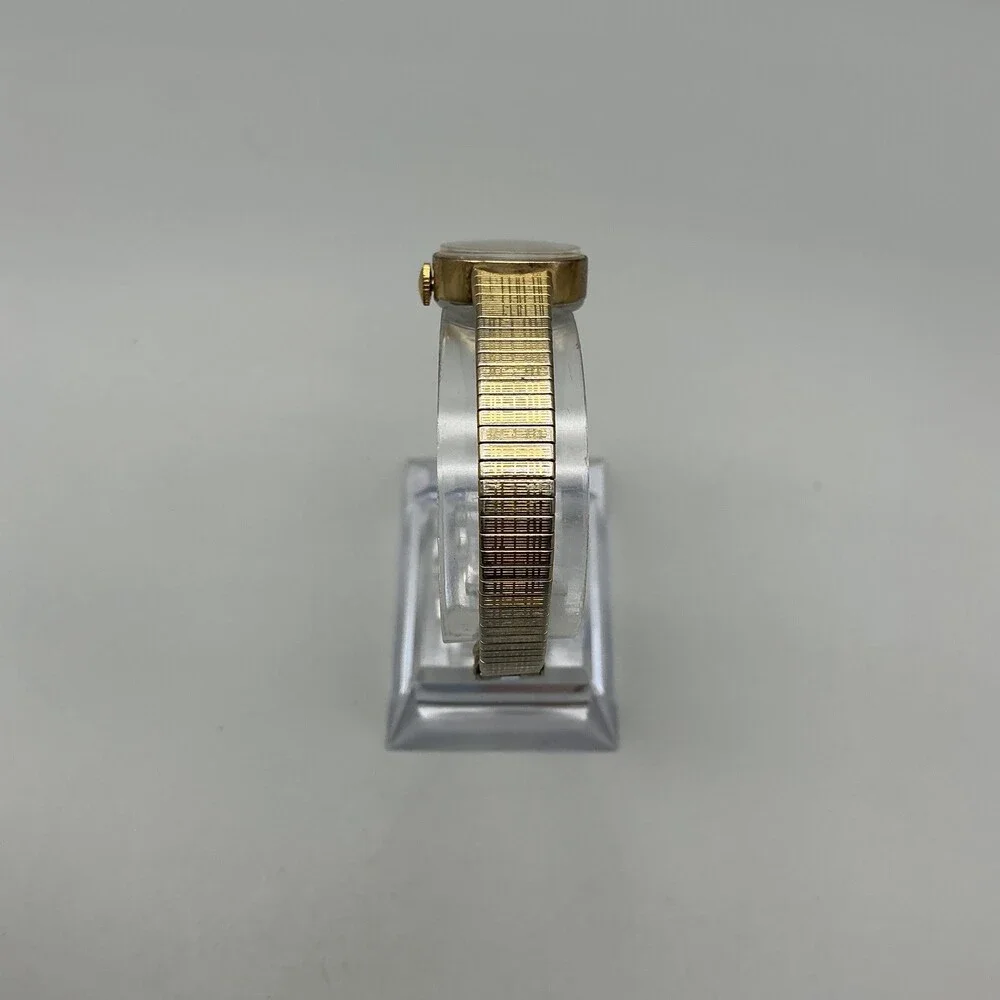 Vintage Timex Womens Watch 18mm Ombre Dial Gold Tone Scratched Manual Wind